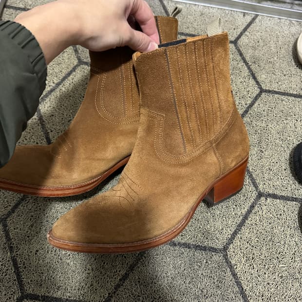 길프 몰코 스웨이드 웨스턴 앵클 부츠 (40)