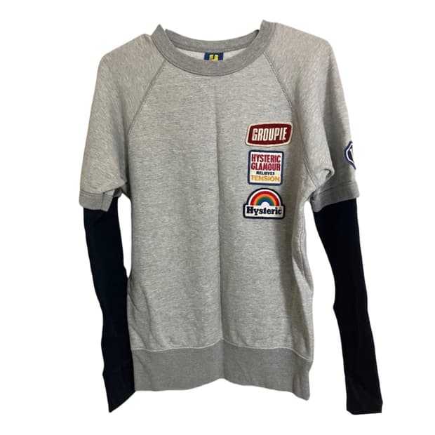 히스테릭글래머 90s 아카이브 패치 레이어드 맨투맨