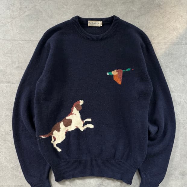Burberry 버버리 90s 도그 프린팅 니트
