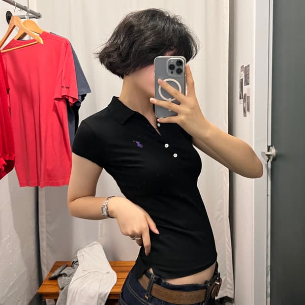 폴로 랄프로렌 딱붙 카라티셔츠 새상품
