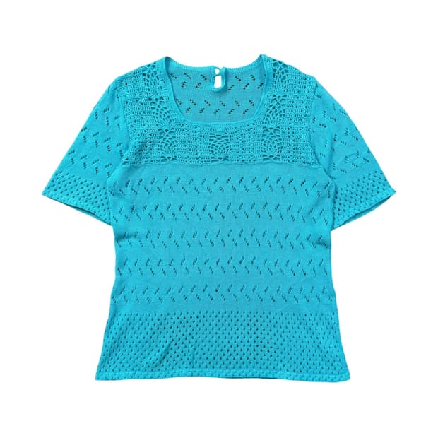 vintage crochet knit top