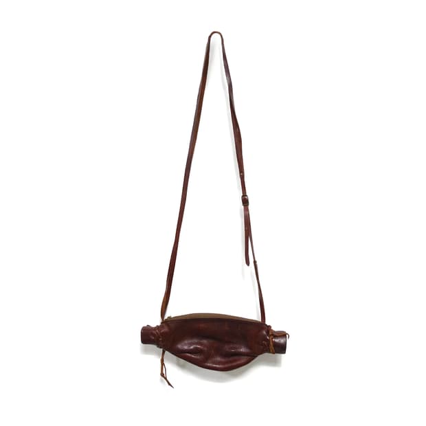 LEATHER 핸드메이드 아티잔 크로스 보틀 브라운 레더백