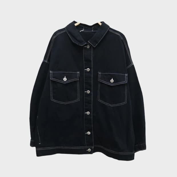 흑청 스티치 자켓 59651