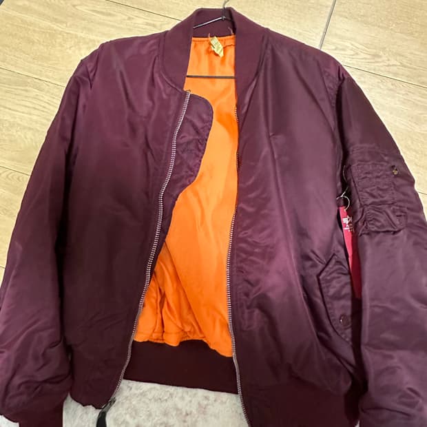 알파인더스트리 MA-1 L사이즈 퍼플