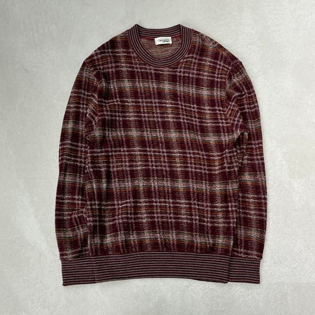 미쏘니 체크 케이블 니트 s08942