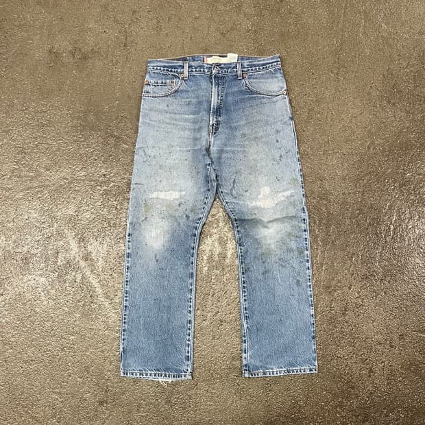 리바이스517 부츠컷 리페어진 (33“)