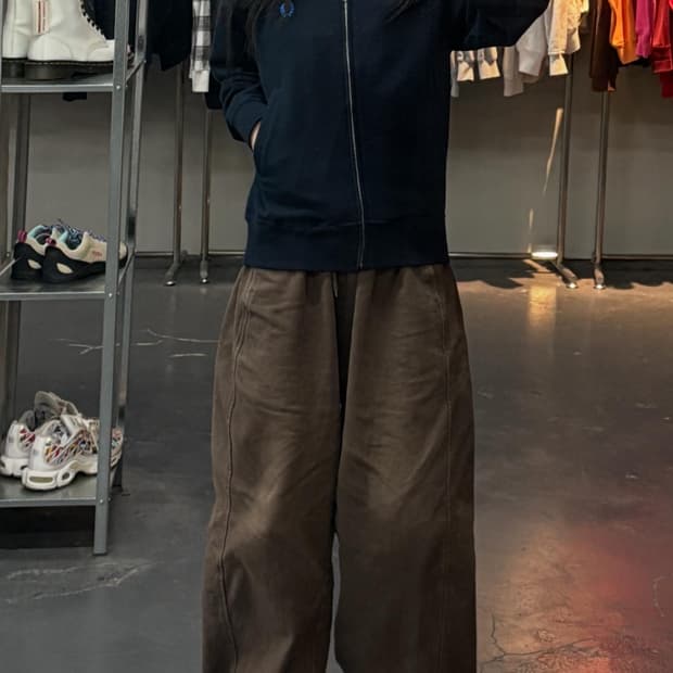 프레드페리 네이비 집업 자켓 A3405