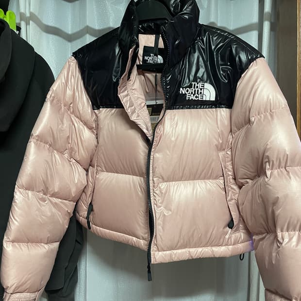 노스페이스 눕시 핑크 L 새상품 구스다운