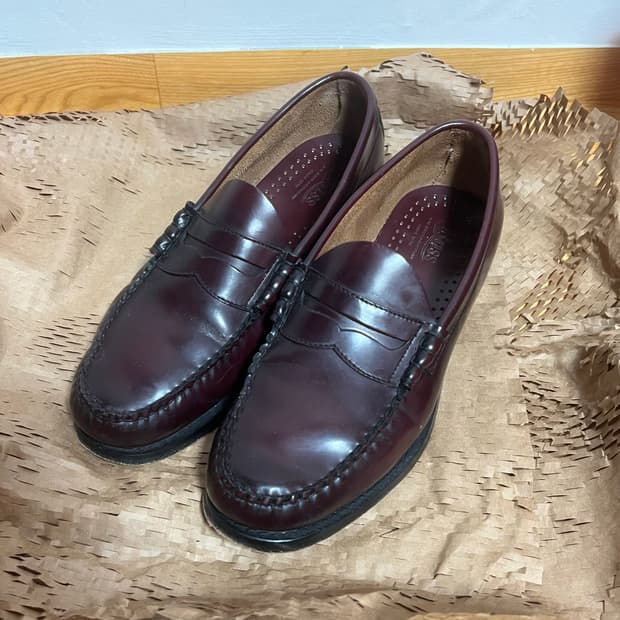 Gh bass weejuns larson loafers페니 로퍼 버건디
