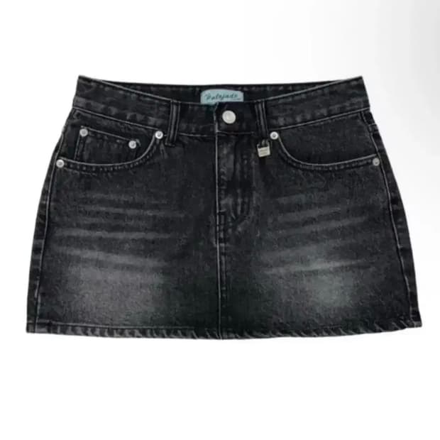 페일제이드 dark washing micro skirt