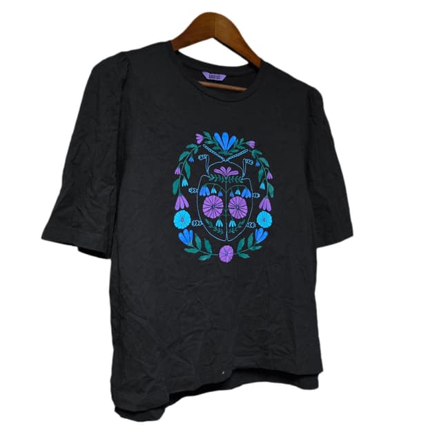 Anna sui Floral Bohemian Graphic T