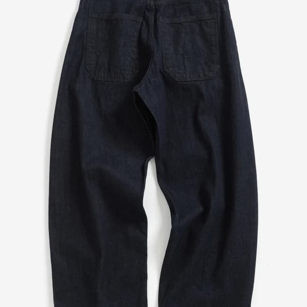 Wide Curve Jeans Washed Indigo