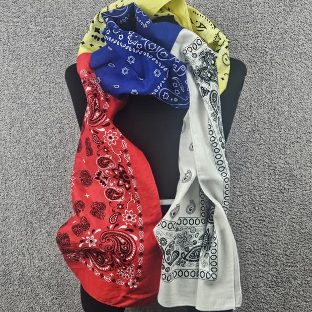 반다나 리워크 커스텀 스카프 머플러 / 10424