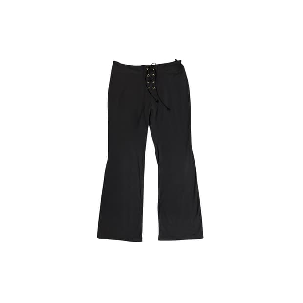 00s 고딕무드 레이스업 플레어 팬츠