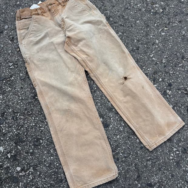 칼하트 하드페이드 싱글니 팬츠