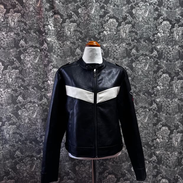 bitter cells 비터쉘즈 에코 레더 레이싱 자켓(제니착용)