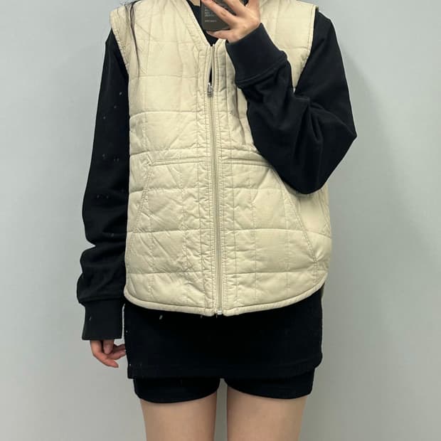 00s 나이키 스우시 퀼팅 조끼 패딩 베스트