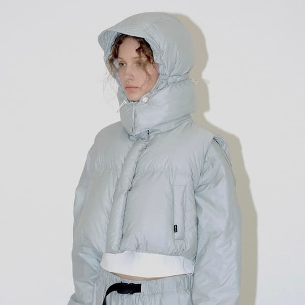 다이애그널 RDS 숏 패딩 베스트 + 바라클라바