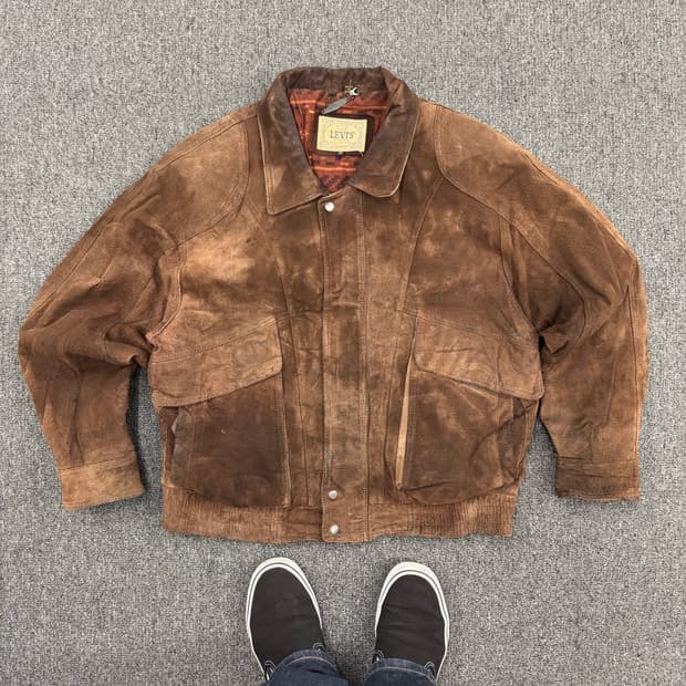 리바이스 빈티지 돈피 가죽자켓