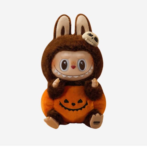 팝마트 라부부 할로윈 파티 시리즈 펌킨 인형 키링 미개봉 새상품
