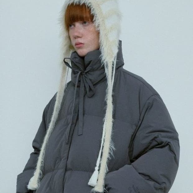 타입서비스 스트랩 퍼 바라클라바 비니 네이비