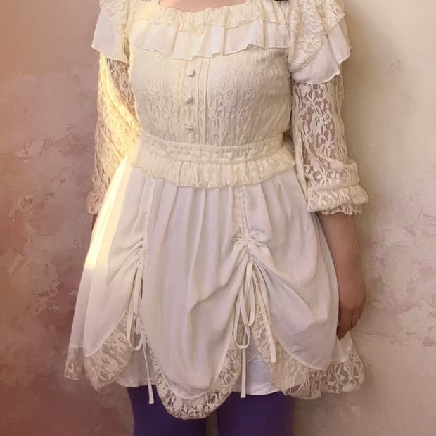 리즈리사 바닐라 레이스 원피스