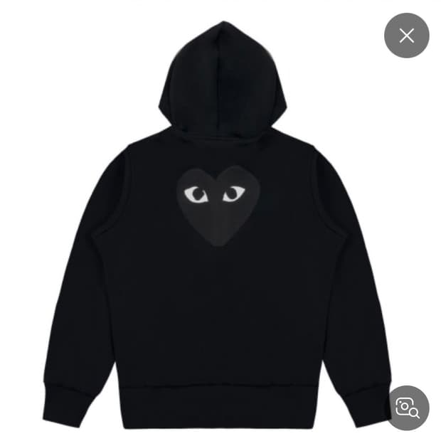 꼼데가르송 19ss 후드집업 블랙 (2XL)