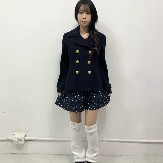 [PAGE BOY] 도쿄걸 프레피룩 네이비 숏코트 