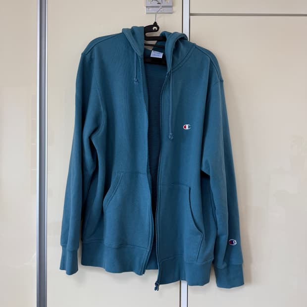 챔피온 후드집업 블루 XL