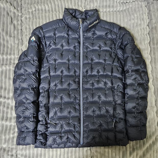 [L] 몽벨 넥로고 구스다운 경량 패딩 점퍼