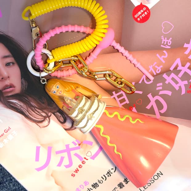 빈티지 바비 01 백참 키홀더 키링 가방꾸미기