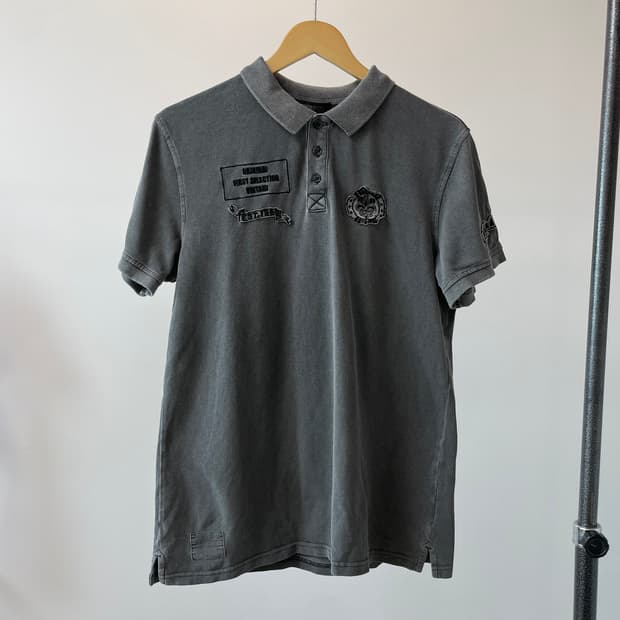 (XL) Buckaroo 버커루 Y2k 락펑크 워싱 카라티