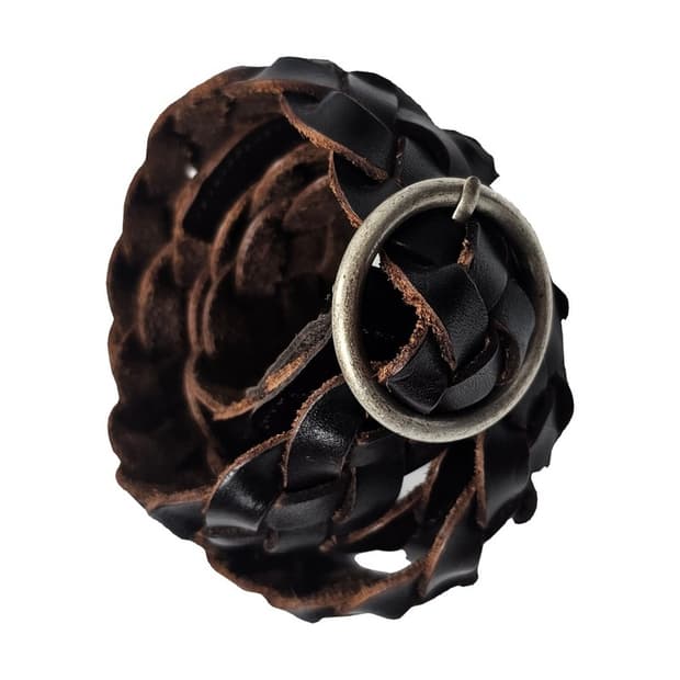 빈티지 꽈배기 가죽 벨트