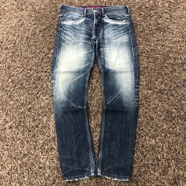 32 리바이스 522 슬림 스트레이트 워싱 데님 