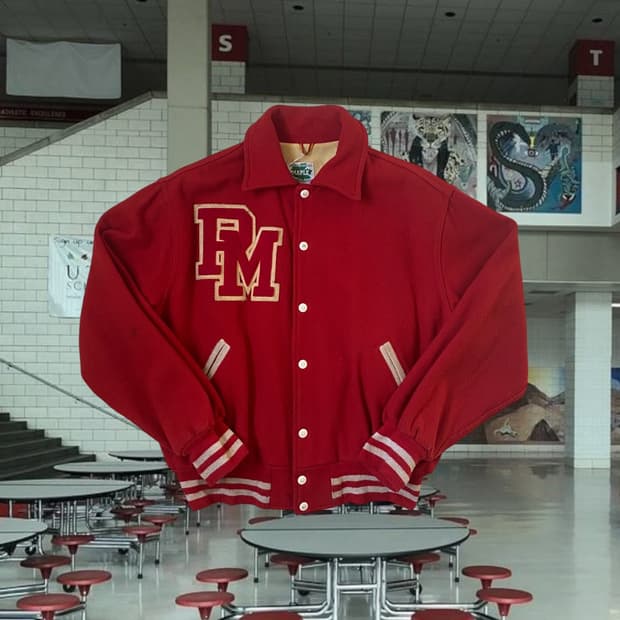 빈티지 바시티 자켓 (Man L) AB1731