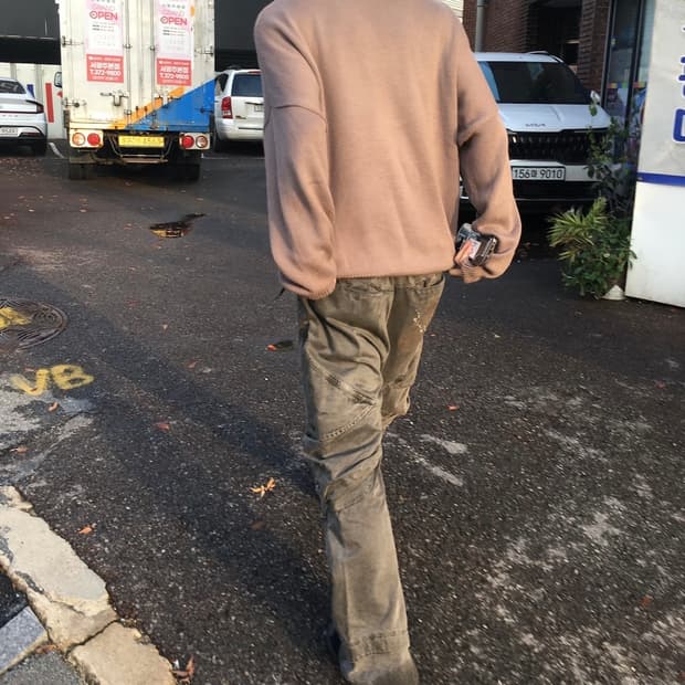 이그노타 코어 6 워시드 카고 팬츠 다크 베이지 L