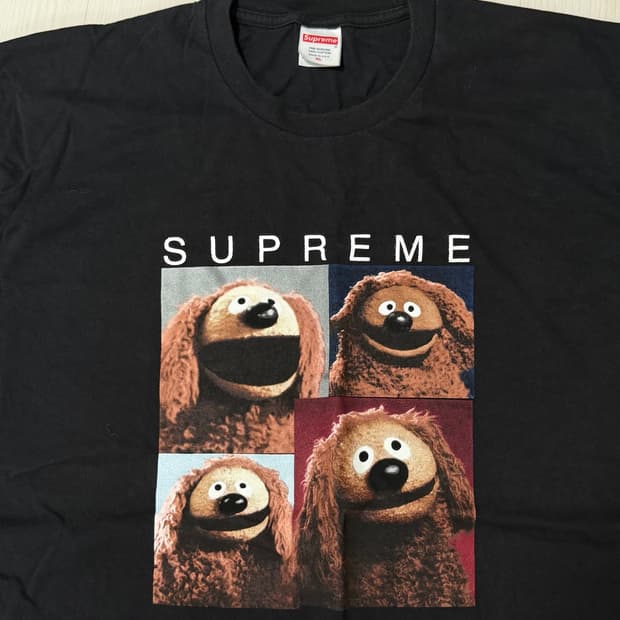 슈프림 롤프 티셔트 블랙 XL