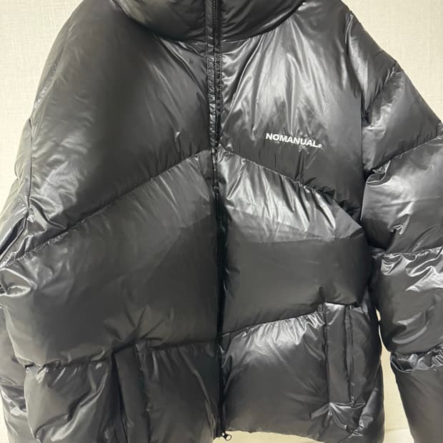 노매뉴얼 스카디 덕다운 패딩 글로시 XL