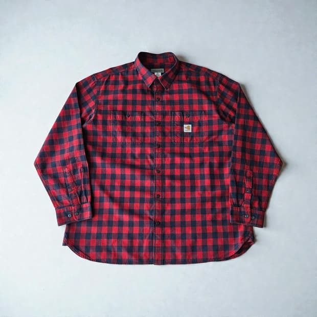 FR칼하트 면 오버핏 긴팔셔츠 XL