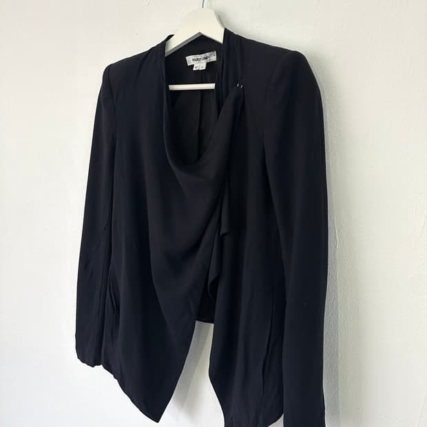 헬무트랭 아카이브 비대칭 드레이프 블레이저