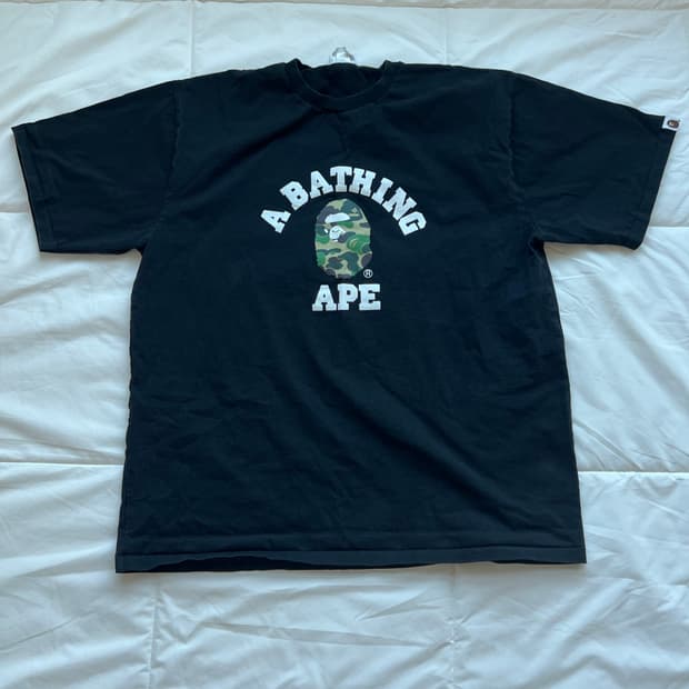 베이프 반팔 티셔츠 블랙 3XL 정품