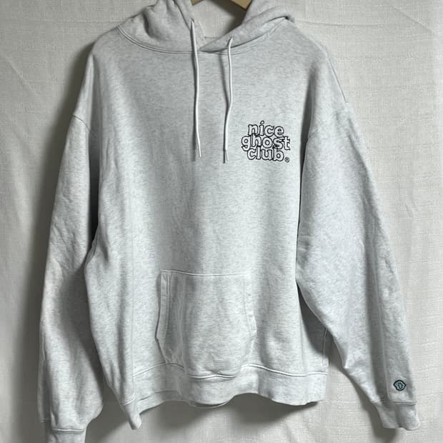 나이스고스트클럽 오버핏 후드티셔츠 L