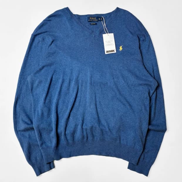 폴로 랄프로렌 피마 코튼 로고 니트 PN5114