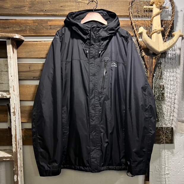 [2XL]L.L.Bean 엘엘빈 플리스 라이닝 블랙 나일론 윈드 브레이커
