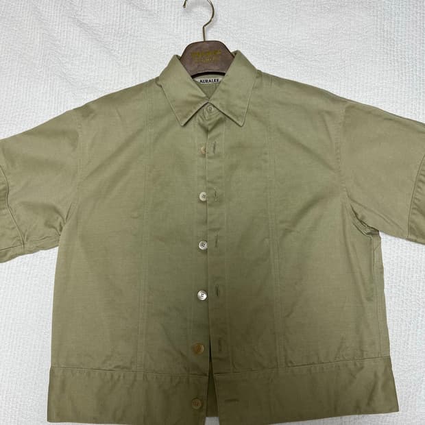 AURALEE 오라리 반팔 셔츠