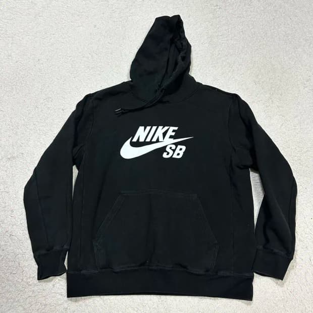 나이키 후드티 기모 블랙 L 100