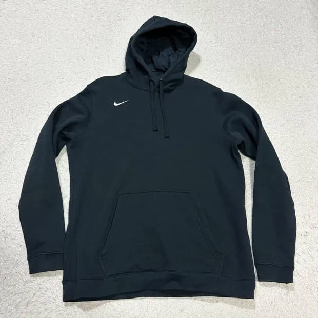 나이키 후드티 블랙 기모 L
