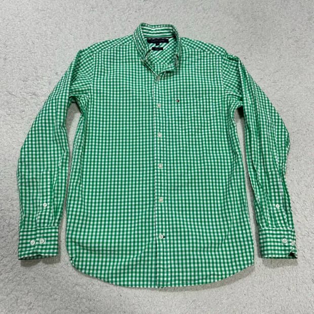 타미힐피거 셔츠 체크 xs