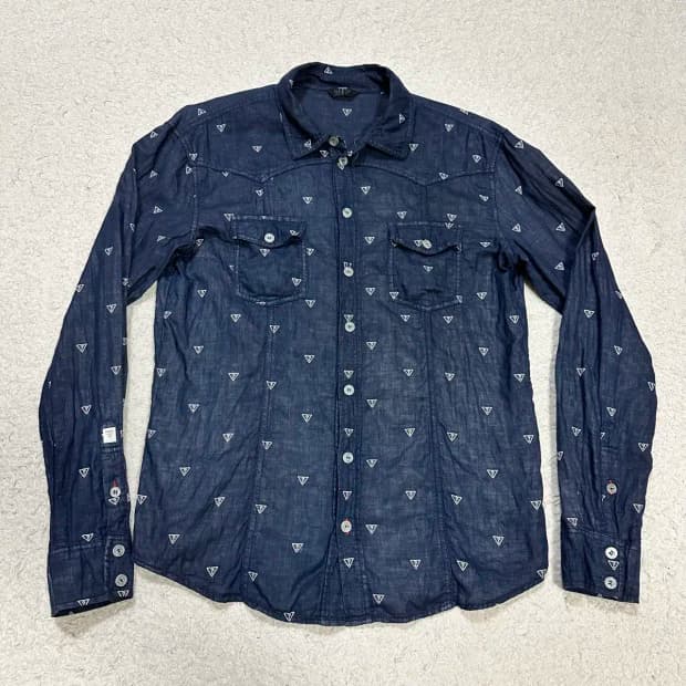 게스 셔츠 네이비 m