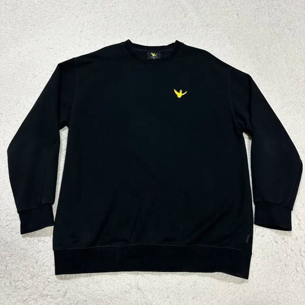 와릿이즌 맨투맨 블랙 xl 105